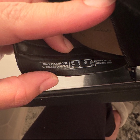 Clark’s Collection Emily Calle Boot Black Womens size 6 - Picture 4 of 6